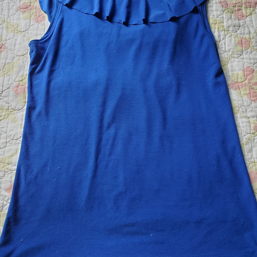 Vibrant Ruffle Tank - Picture 2 of 3